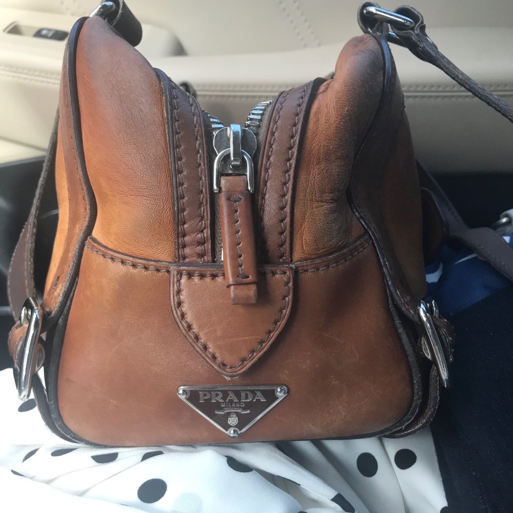 Vintage Prada leather bag